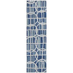 Machine Washable Indoor/Outdoor Chantille ACN2769 Blue 2'3" x 7'6" Runner Rug