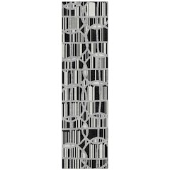 Machine Washable Indoor/Outdoor Chantille ACN2769 Black 2'3" x 7'6" Runner Rug