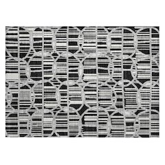 Machine Washable Indoor/Outdoor Chantille ACN2769 Black 1'8" x 2'6" Rug