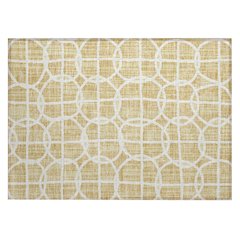 Machine Washable Indoor/Outdoor Chantille ACN2769 Gold 1'8" x 2'6" Rug