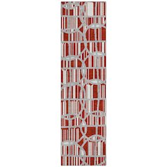 Machine Washable Indoor/Outdoor Chantille ACN2769 Red 2'3" x 7'6" Runner Rug