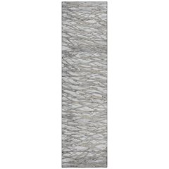 Machine Washable Indoor/Outdoor Chantille ACN2771 Gray 2'3" x 7'6" Runner Rug