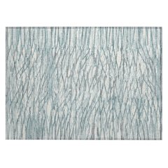 Machine Washable Indoor/Outdoor Chantille ACN2771 Teal 1'8" x 2'6" Rug