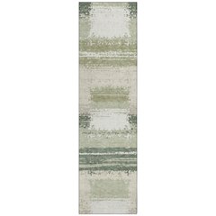 Machine Washable Indoor/Outdoor Chantille ACN2772 Green 2'3" x 7'6" Runner Rug