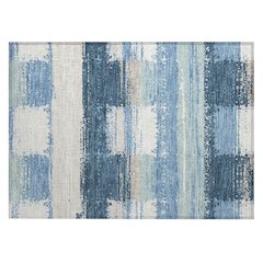 Machine Washable Indoor/Outdoor Chantille ACN2772 Blue 1'8" x 2'6" Rug