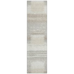 Machine Washable Indoor/Outdoor Chantille ACN2772 Ivory 2'3" x 7'6" Runner Rug