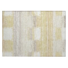 Machine Washable Indoor/Outdoor Chantille ACN2772 Gold 1'8" x 2'6" Rug