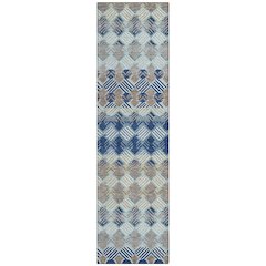 Machine Washable Indoor/Outdoor Chantille ACN2773 Blue 2'3" x 7'6" Runner Rug