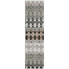 Machine Washable Indoor/Outdoor Chantille ACN2773 Black 2'3" x 7'6" Runner Rug