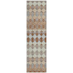 Machine Washable Indoor/Outdoor Chantille ACN2773 Orange 2'3" x 7'6" Runner Rug