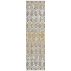 Machine Washable Indoor/Outdoor Chantille ACN2773 Gold 2'3" x 7'6" Runner Rug