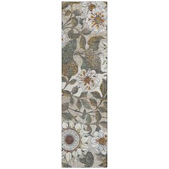 Machine Washable Indoor/Outdoor Chantille ACN2774 Ivory 2'3" x 7'6" Runner Rug