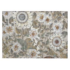 Machine Washable Indoor/Outdoor Chantille ACN2774 Ivory 1'8" x 2'6" Rug
