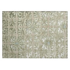 Machine Washable Indoor/Outdoor Chantille ACN2775 Green 1'8" x 2'6" Rug