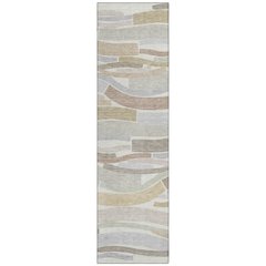 Machine Washable Indoor/Outdoor Chantille ACN2776 Ivory 2'3" x 7'6" Runner Rug