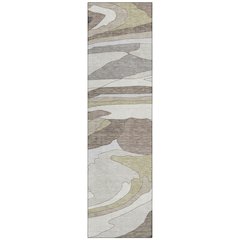 Machine Washable Indoor/Outdoor Chantille ACN2777 Ivory 2'3" x 7'6" Runner Rug