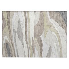 Machine Washable Indoor/Outdoor Chantille ACN2777 Ivory 1'8" x 2'6" Rug