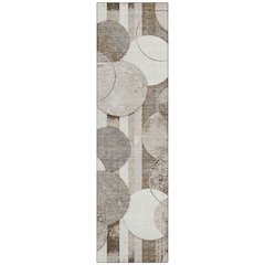 Machine Washable Indoor/Outdoor Chantille ACN2778 Brown 2'3" x 7'6" Runner Rug