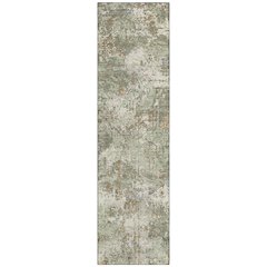 Machine Washable Indoor/Outdoor Chantille ACN2779 Green 2'3" x 7'6" Runner Rug