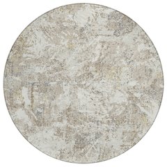 Machine Washable Indoor/Outdoor Chantille ACN2779 Ivory 8' x 8' Round Rug
