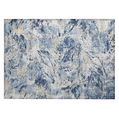 Machine Washable Indoor/Outdoor Chantille ACN2779 Blue 1'8" x 2'6" Rug