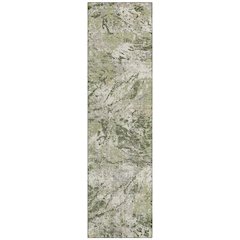 Machine Washable Indoor/Outdoor Chantille ACN2779 Green 2'3" x 7'6" Runner Rug