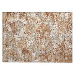 Machine Washable Indoor/Outdoor Chantille ACN2779 Orange 1'8" x 2'6" Rug