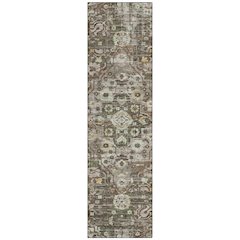 Machine Washable Indoor/Outdoor Chantille ACN2782 Brown 2'3" x 7'6" Runner Rug
