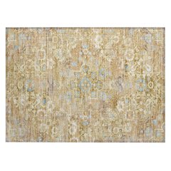 Machine Washable Indoor/Outdoor Chantille ACN2782 Gold 1'8" x 2'6" Rug