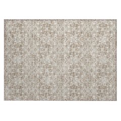 Machine Washable Indoor/Outdoor Chantille ACN2783 Brown 1'8" x 2'6" Rug