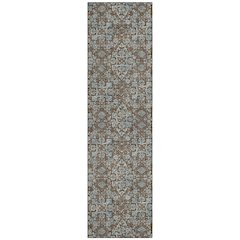 Machine Washable Indoor/Outdoor Chantille ACN2783 Brown 2'3" x 7'6" Runner Rug