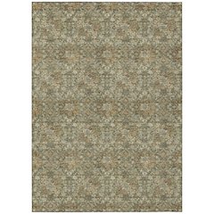 Machine Washable Indoor/Outdoor Chantille ACN2783 Green 3' x 5' Rug