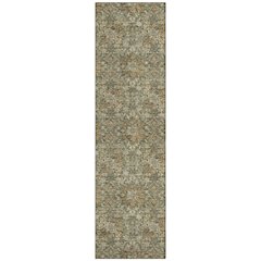 Machine Washable Indoor/Outdoor Chantille ACN2783 Green 2'3" x 7'6" Runner Rug