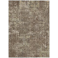 Machine Washable Indoor/Outdoor Chantille ACN2785 Brown 3' x 5' Rug