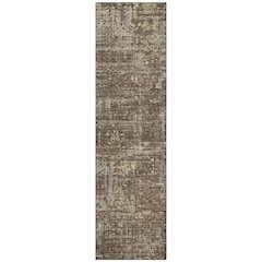Machine Washable Indoor/Outdoor Chantille ACN2785 Brown 2'3" x 7'6" Runner Rug
