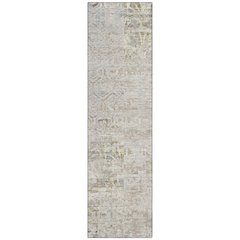 Machine Washable Indoor/Outdoor Chantille ACN2785 Ivory 2'3" x 7'6" Runner Rug