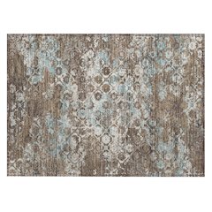 Machine Washable Indoor/Outdoor Chantille ACN2786 Brown 1'8" x 2'6" Rug