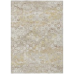 Machine Washable Indoor/Outdoor Chantille ACN2786 Ivory 3' x 5' Rug