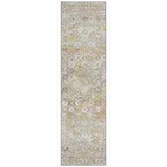 Machine Washable Indoor/Outdoor Chantille ACN2786 Ivory 2'3" x 7'6" Runner Rug