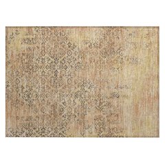 Machine Washable Indoor/Outdoor Chantille ACN2788 Orange 1'8" x 2'6" Rug