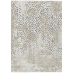 Machine Washable Indoor/Outdoor Chantille ACN2788 Ivory 3' x 5' Rug
