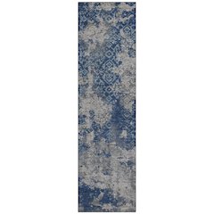 Machine Washable Indoor/Outdoor Chantille ACN2788 Blue 2'3" x 7'6" Runner Rug