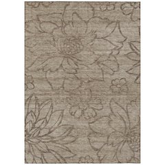 Machine Washable Indoor/Outdoor Chantille ACN2789 Brown 3' x 5' Rug