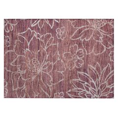 Machine Washable Indoor/Outdoor Chantille ACN2789 Purple 1'8" x 2'6" Rug