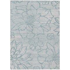Machine Washable Indoor/Outdoor Chantille ACN2789 Gray 3' x 5' Rug