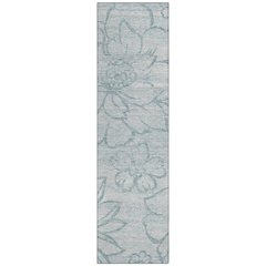 Machine Washable Indoor/Outdoor Chantille ACN2789 Gray 2'3" x 7'6" Runner Rug
