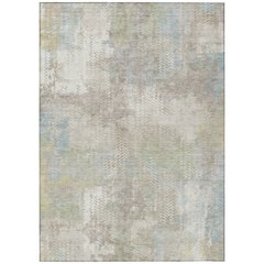 Machine Washable Indoor/Outdoor Chantille ACN2790 Ivory 3' x 5' Rug