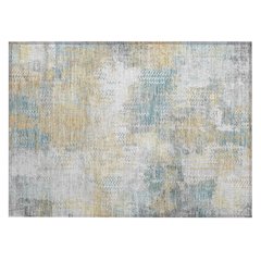 Machine Washable Indoor/Outdoor Chantille ACN2790 Gray 1'8" x 2'6" Rug