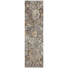 Machine Washable Indoor/Outdoor Chantille ACN2791 Brown 2'3" x 7'6" Runner Rug