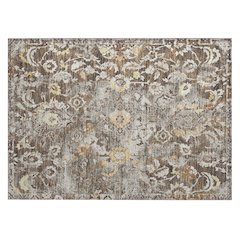 Machine Washable Indoor/Outdoor Chantille ACN2791 Brown 1'8" x 2'6" Rug